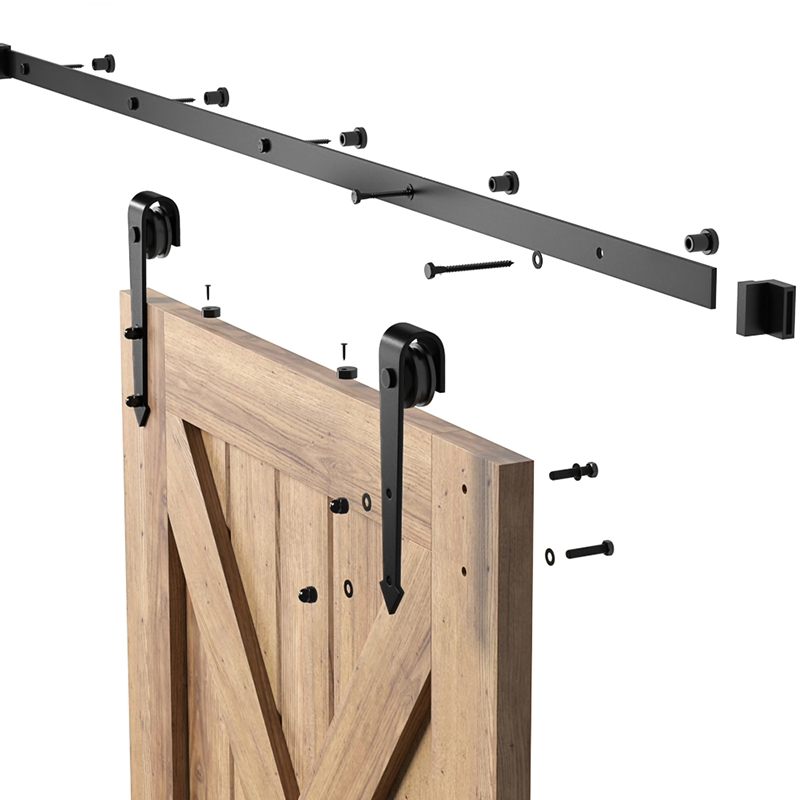 Fast Delivery Customization Sliding Barn Door Hardware Kit Single/Double Wood Doors for Home Office and Hotel