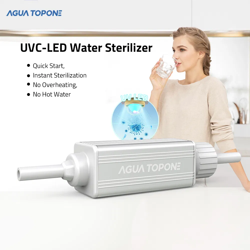 UVC LED Water Sterilizer Pou 4.8W 1gpm Drinking Water Treatment UV Water Purifier