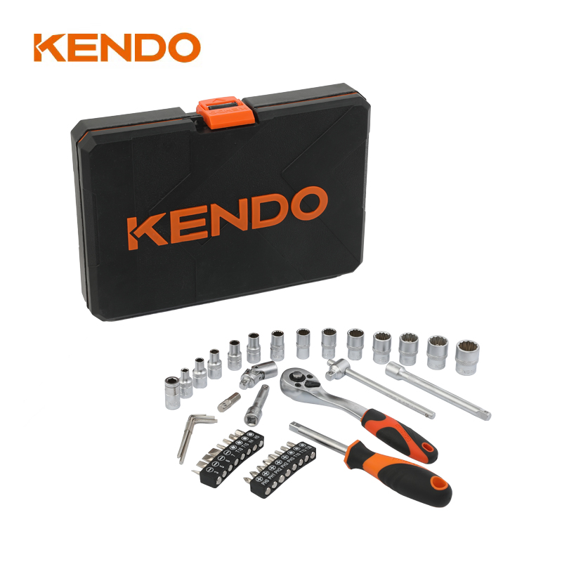 Kendo 42 PCS Professional Household Auto Repair Tool Set with BMC Box Tool Set Mechanic