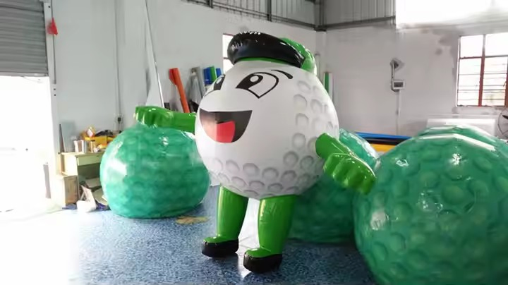 Boyi Custom Moving Advertising Inflatable Mascot Golf Suit Costume