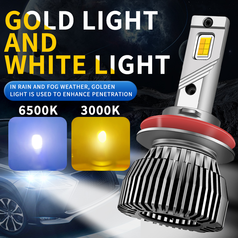 Светодиодная лампа H4/H7 Dual Color 3000K/6000K