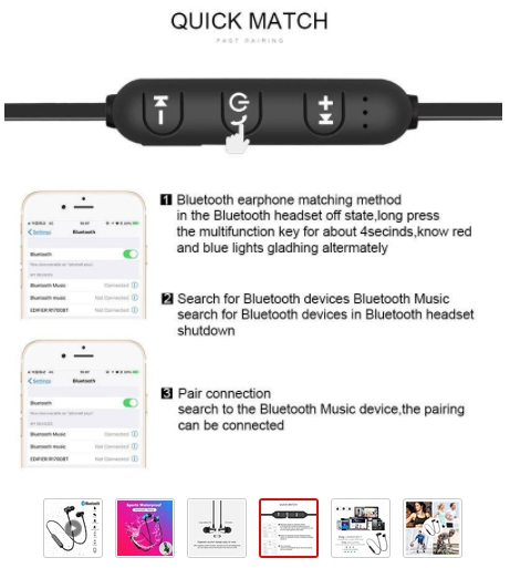 Magnetic Wireless Bluetooth Earphone Xt11 Music Headset