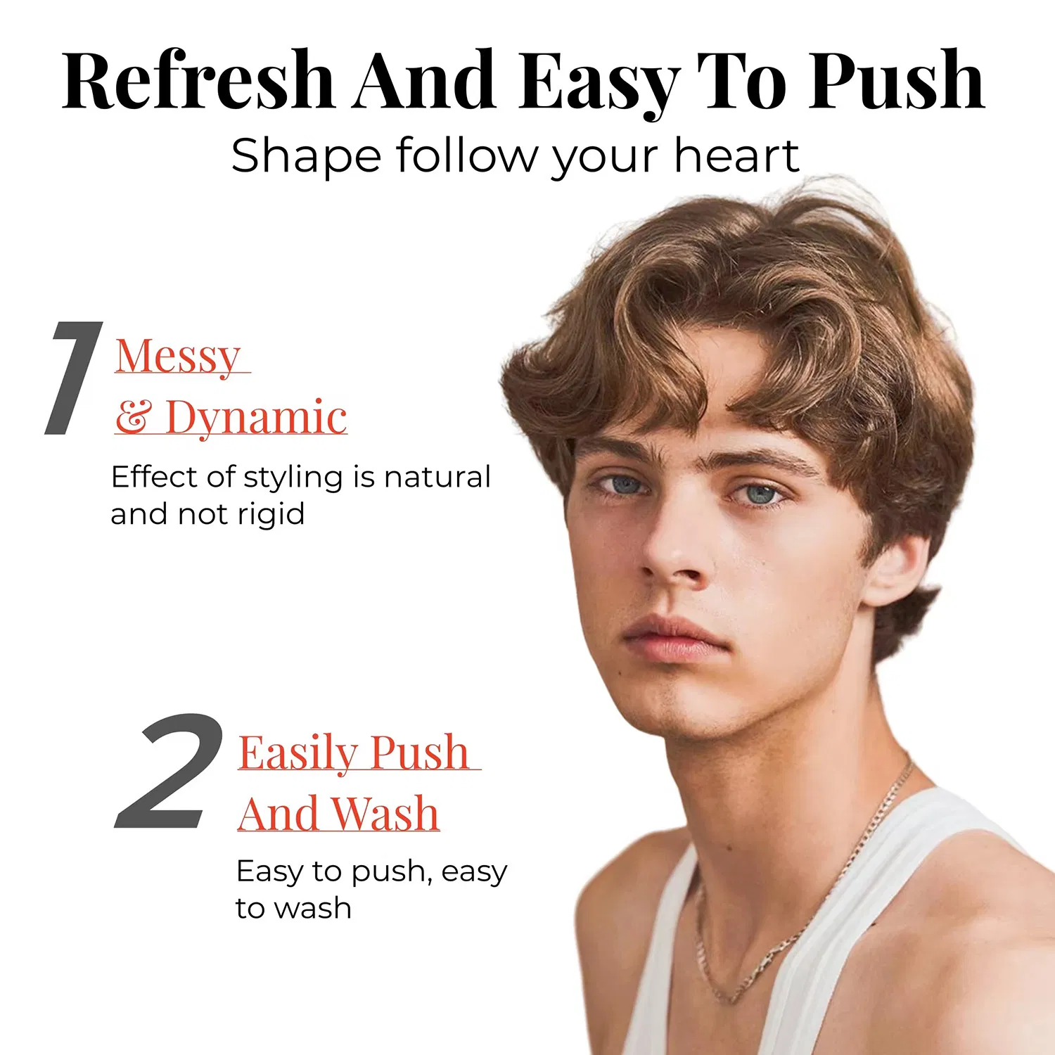 Professional Hair Styling Matte Finish Hair Mud