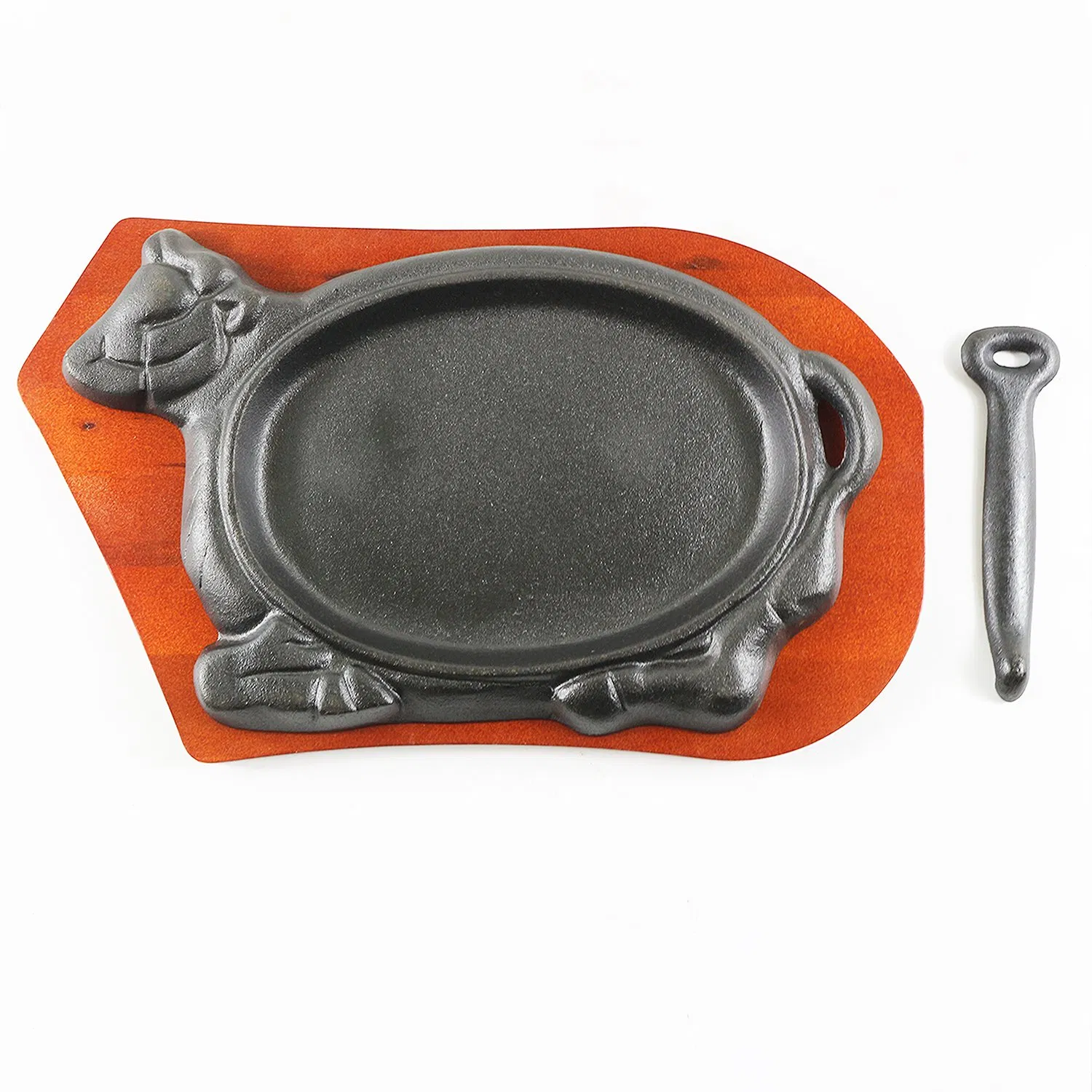 Чугунная сковорода-гриль в форме коровы