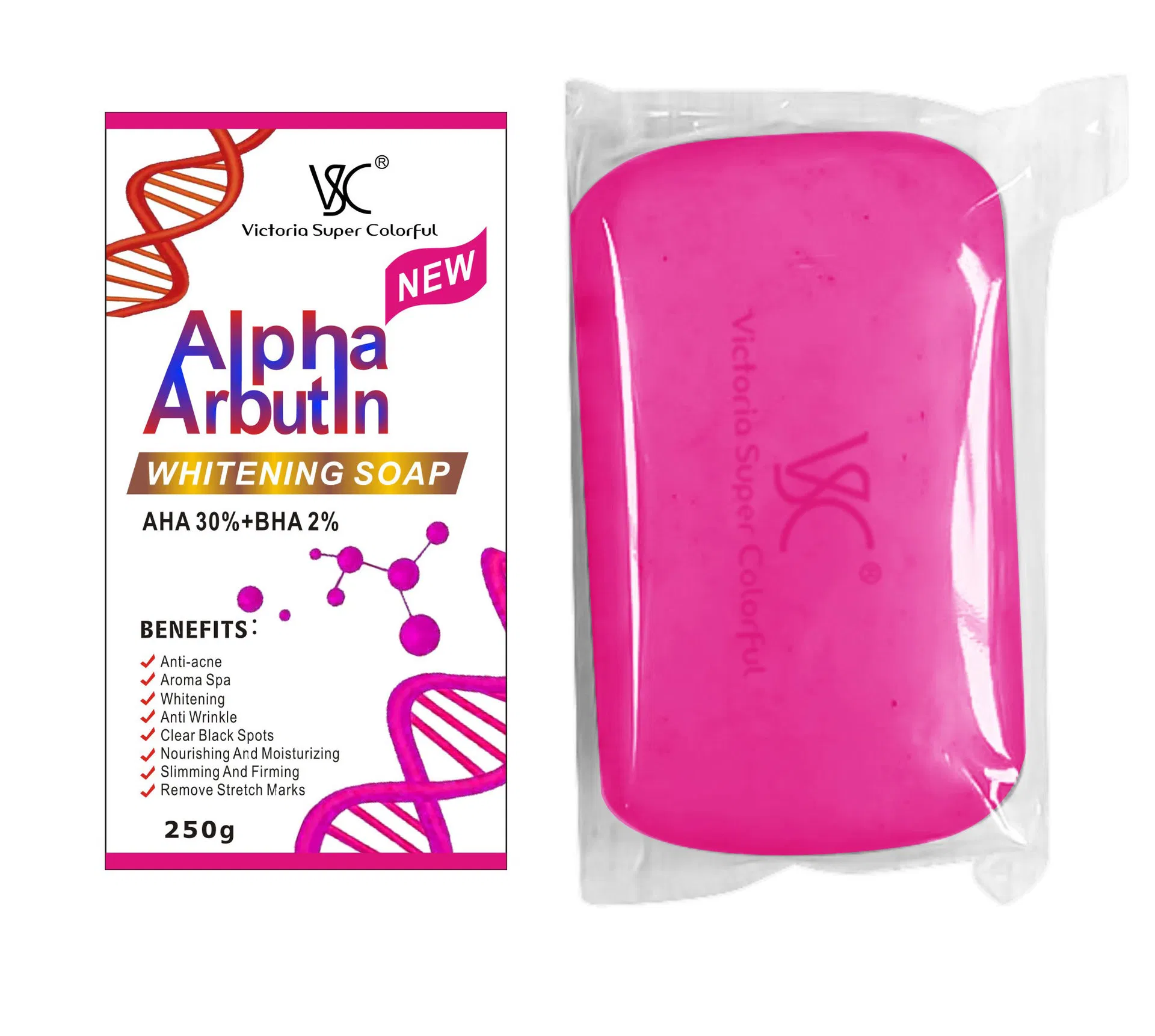 Whitening Corrector Lightening Skin Solid Bar Chrysophanol Arbutin Soap