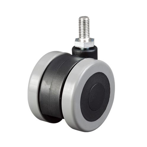 Factory PU Wheel 2.5 Inch Swivel Thread Stem Furniture Office Chair Caster