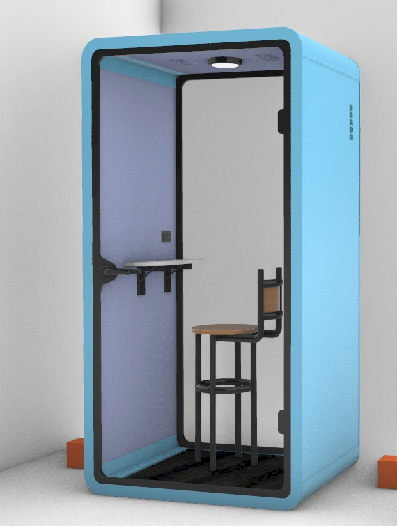 Red Gold Yellow Pink Phone Booth Soundproof Telephone Booth