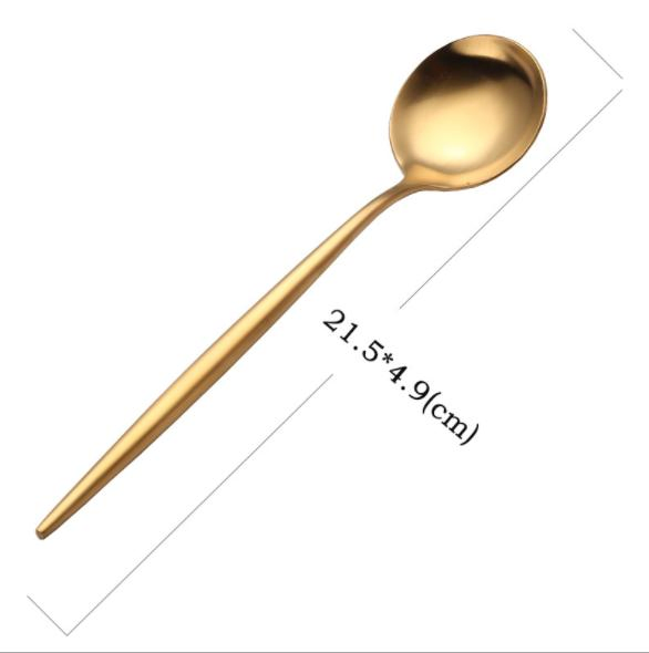 Cutlery Set Tableware Stainless Steel Utensil Set Luxury Steak Knife Gold Knife, Fork and Spoon Set Home