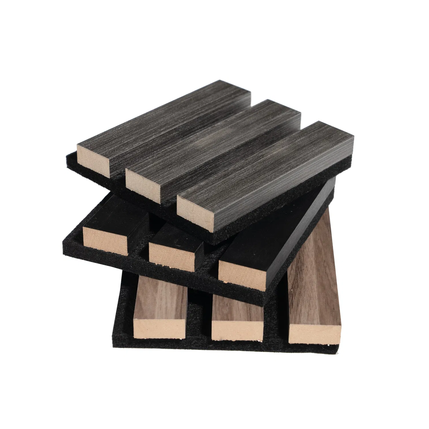 Acoustic Wholesale Acoustical Treatment Sound Absorbing Slat MDF Veneer Pet Felt
