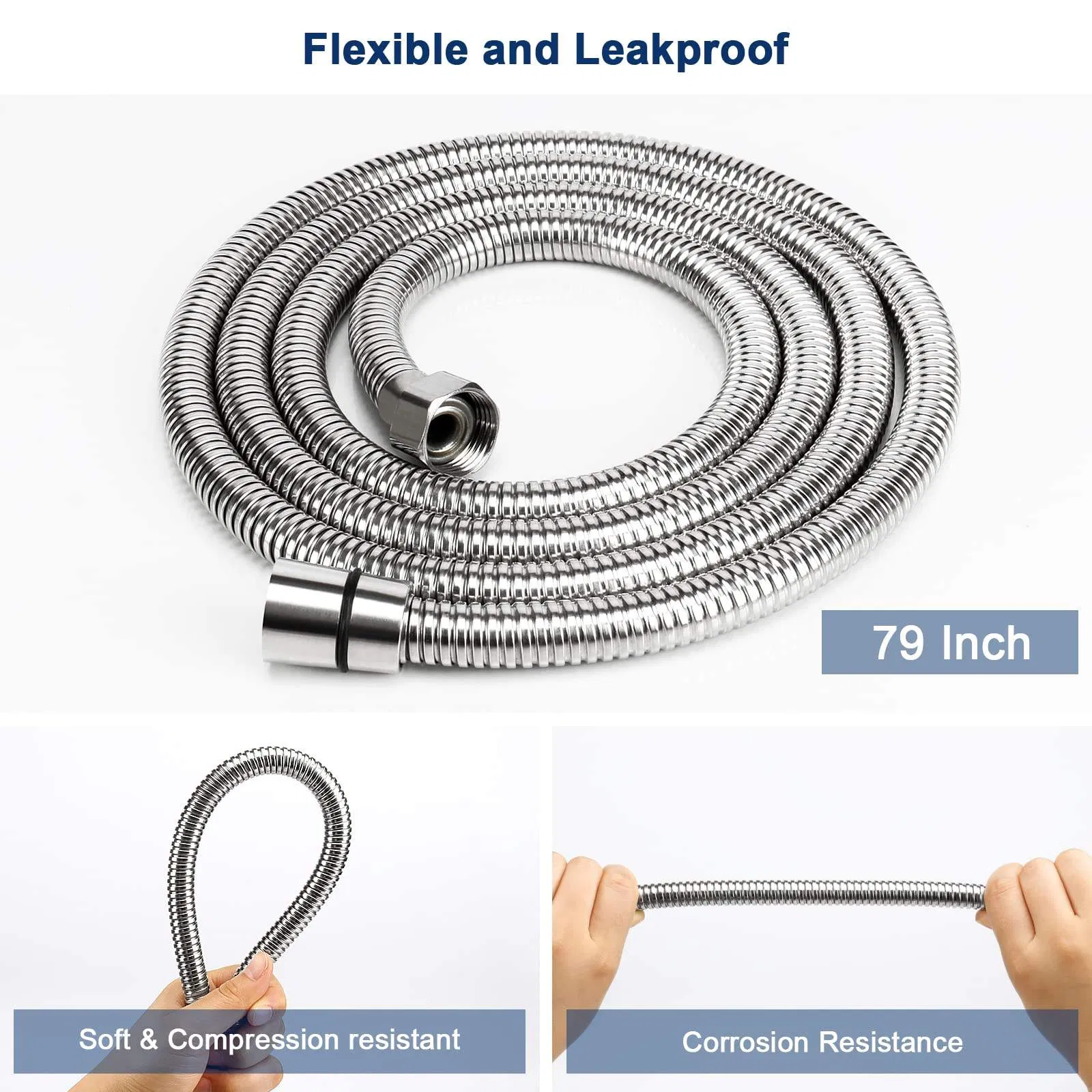 Ifan High Quality ASTM A312 Flexible Hose 1m 1.2m 1.5m Stainless Steel Pipe High Performance Flexible Shower Hose