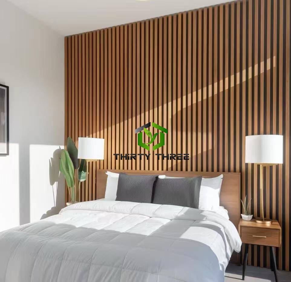 Eco-Friendly Acoustic Wood Slat Wall Panel Akupanel for Interior Decoration Wall Covering