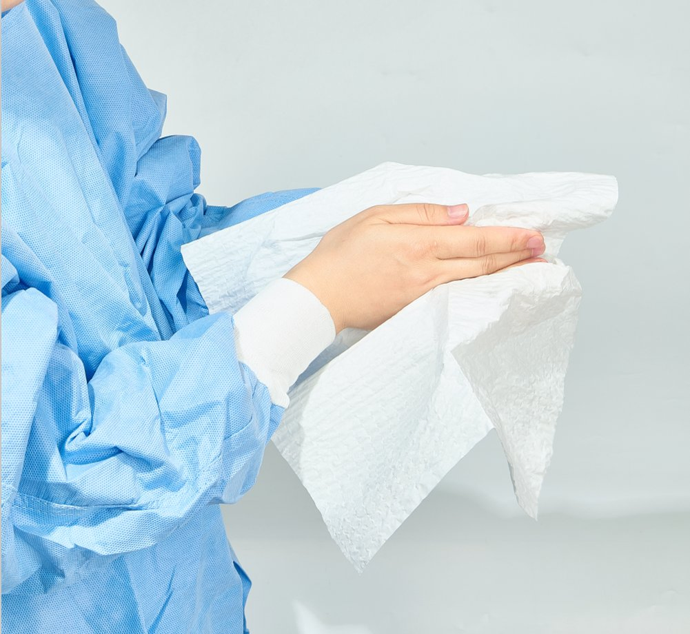 High Strength Oil Absorption Scrim Reinforced Industrial Paper Wipes Roll for Industrial Cleaning