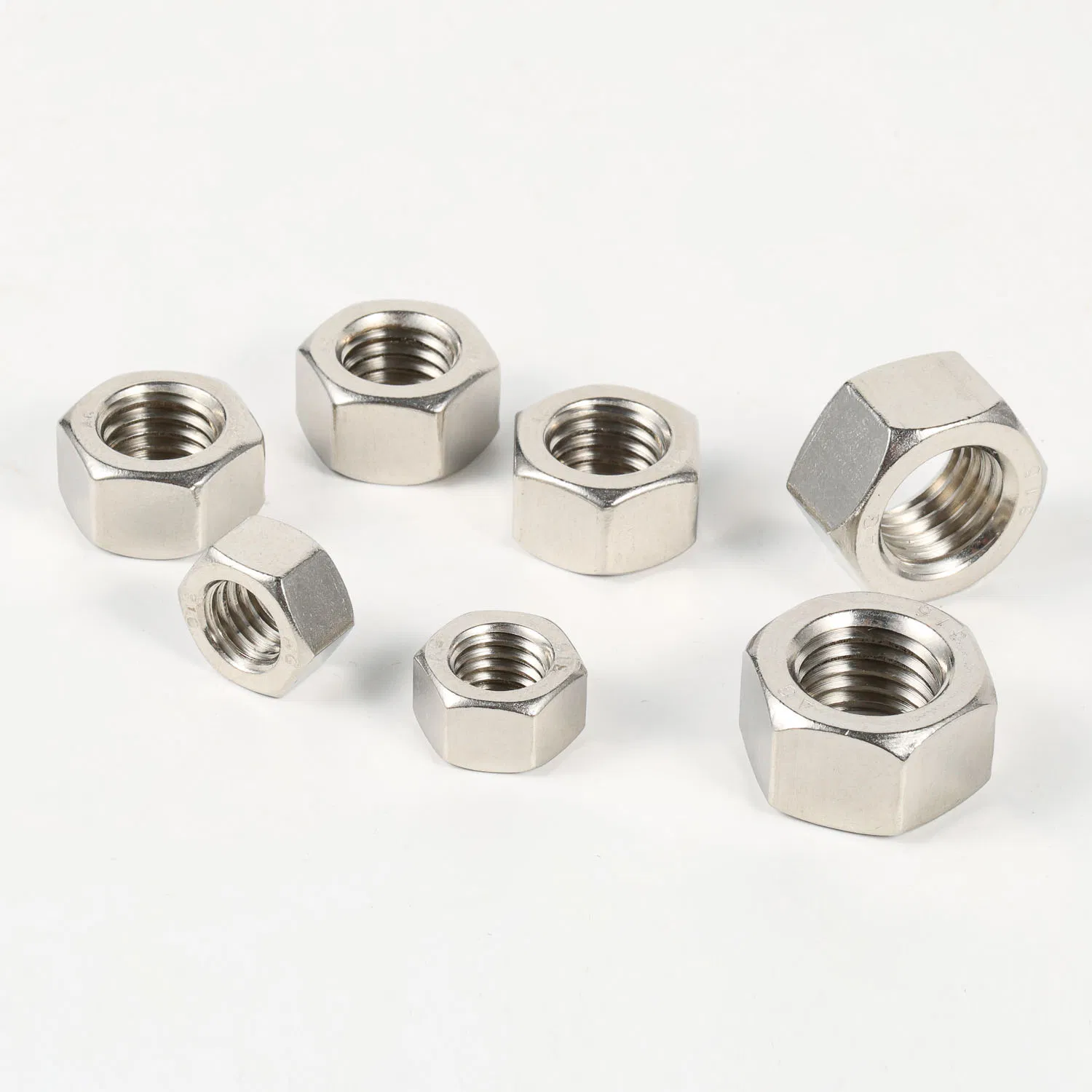 Customized Zinc White Chrome Plated Zinc-Flake Coated Water Treatment Stainless Steel Hex Nut Anchor Nut