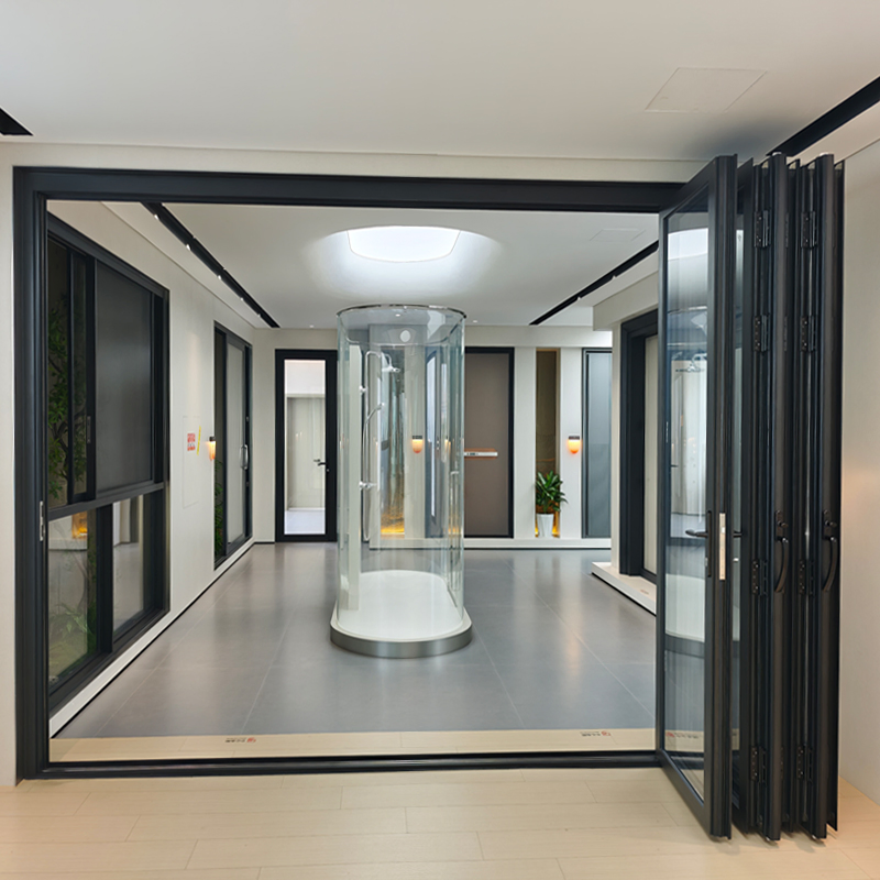 Balcony Folding and Sliding Glass Door Exterior Outdoor Glass Door