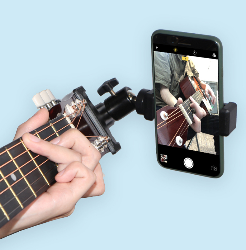 Wholesale Mobile Phone Stand Use for Guitar/Kalimba/Table Adjustable Phone Holder Online Teaching/Broadcast Phone Clip