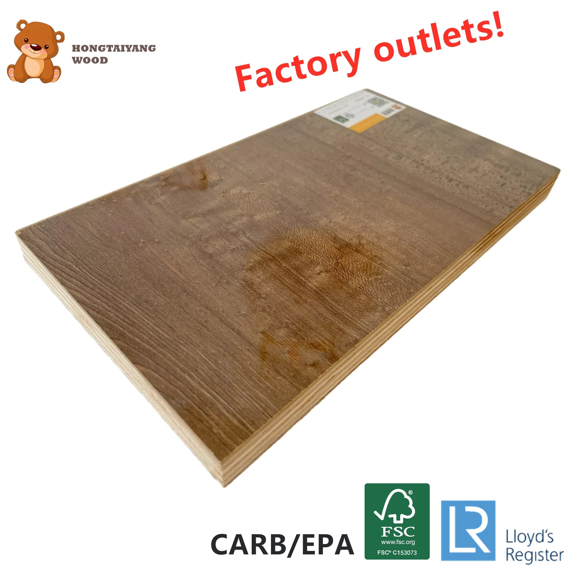 Wholesale Melamine Furniture Plywood Board Sheet with FSC EPA Carb Certification