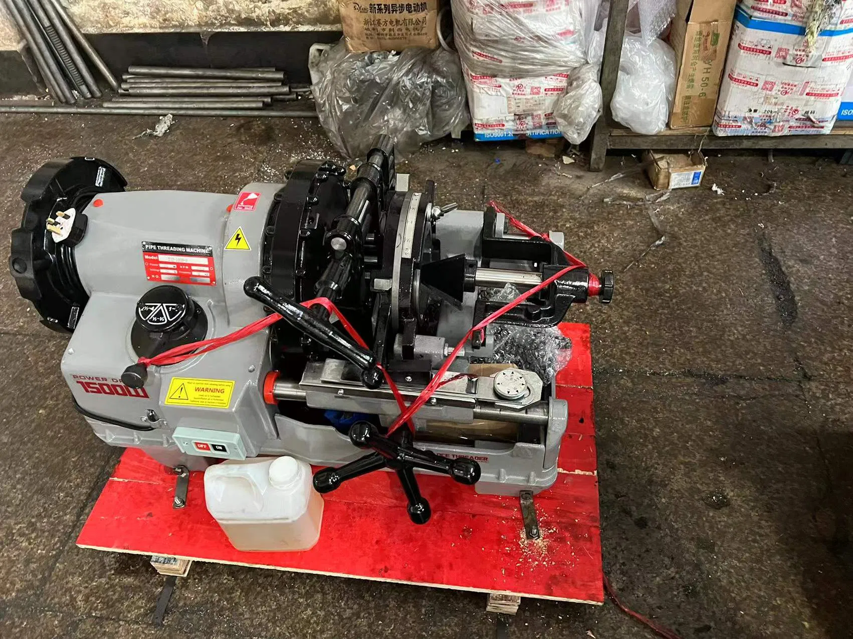 Plumbing Tool 4" 1500W High Speed Pipe Threading Machine