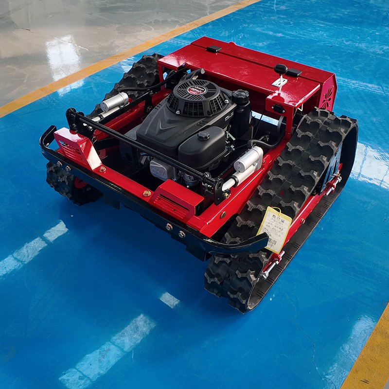 9HP Gas Tracked Remote Control Lawn Mower 60° Slope Electric Start