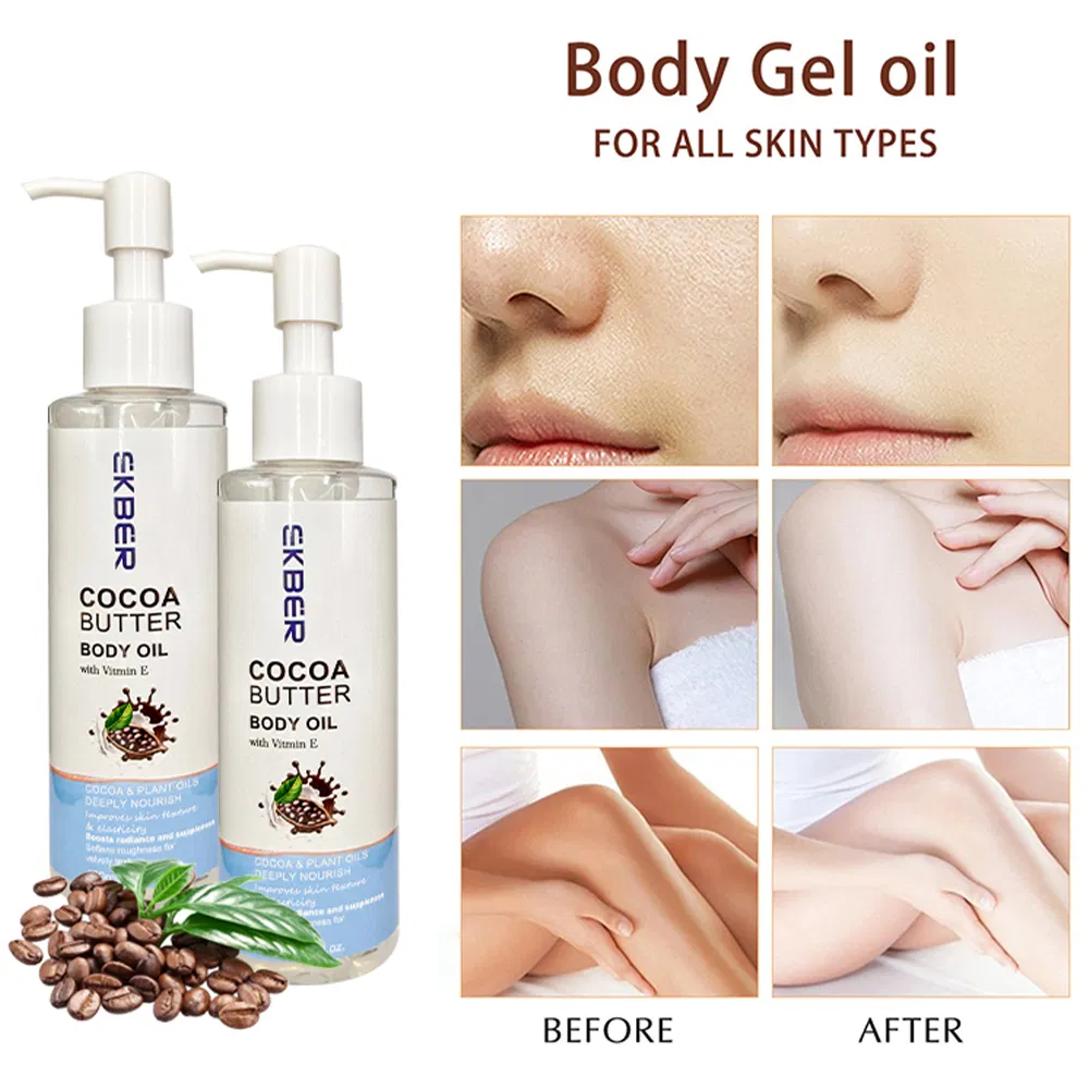 Radiance Body Massage Oil Whitening Moisturizing Organic Cocoa Body Gel Oil
