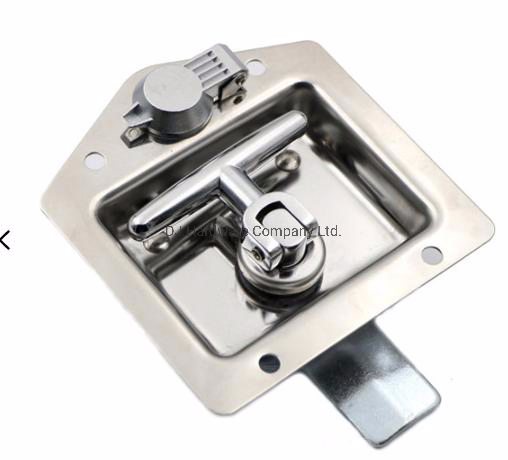 Car Truck Trailer Folding T Recessed Paddle Shape Tool Box Latch Lock