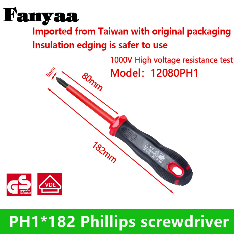 Отвертка электрика VDE GS с гарантией 1 год