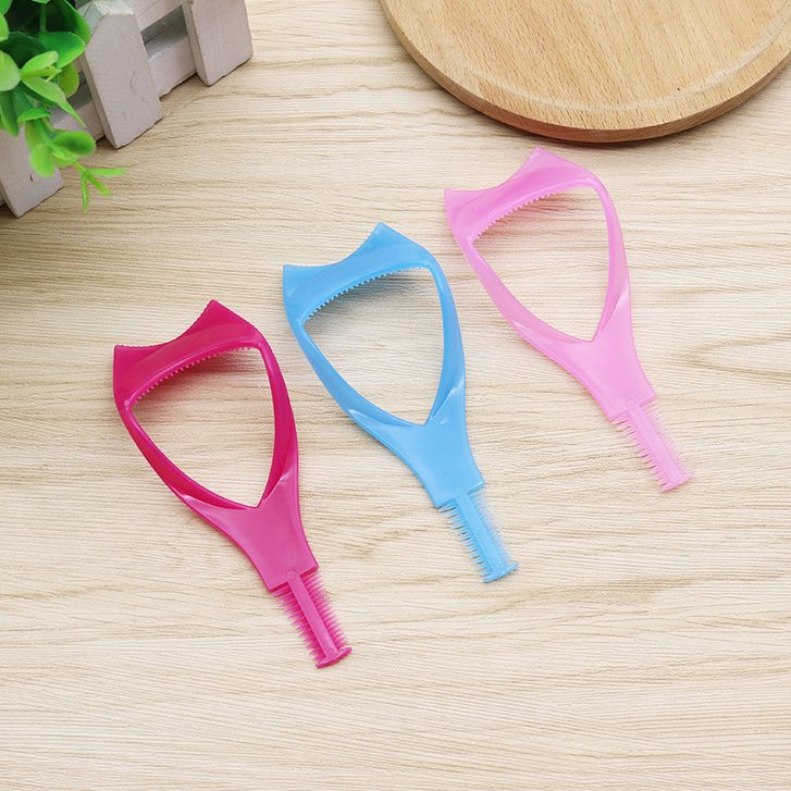 Practical Makeup Eyelash Applicator Guide Card Eyelash Comb Curler
