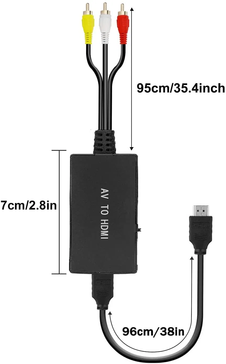 Конвертер AV в HDMI, RCA на HDMI