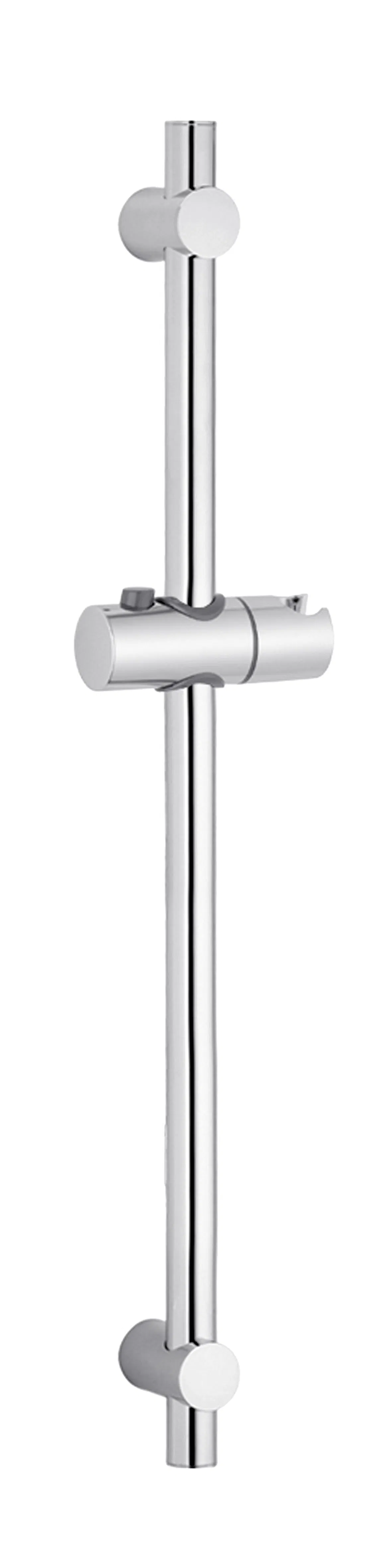 Sanitary Shower Column Shower Rail Stainless Steel Tube Sliding Slide Riser Bar Shower with Barcket, ABS Slider