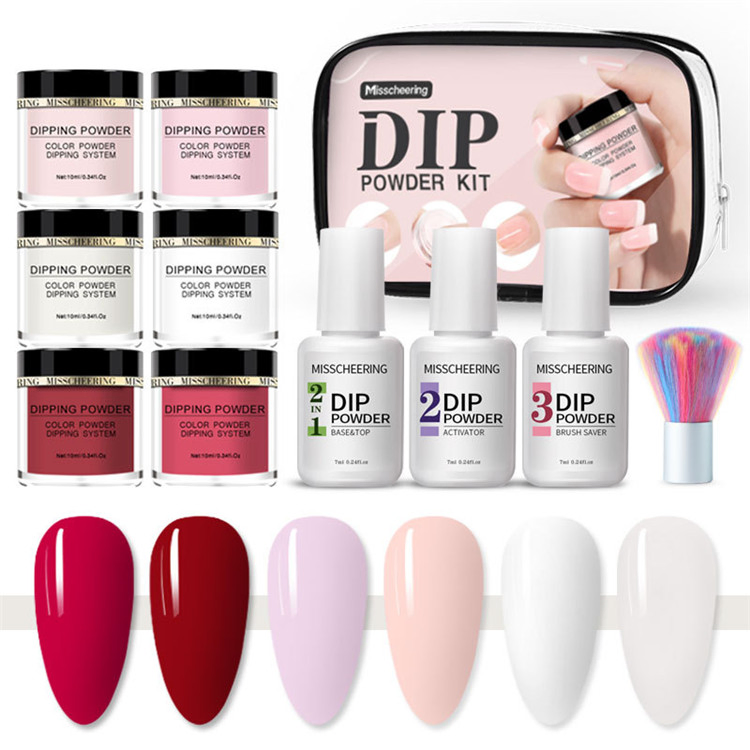 Wholesale Fast Drying 3 in 1 Nude Color Dipping Powder Acrylic Nail Powder for Nail Art