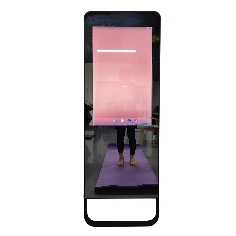 Android Magic Mirror Touch Screen Fitness Interactive Mirror Adversting Machine Display