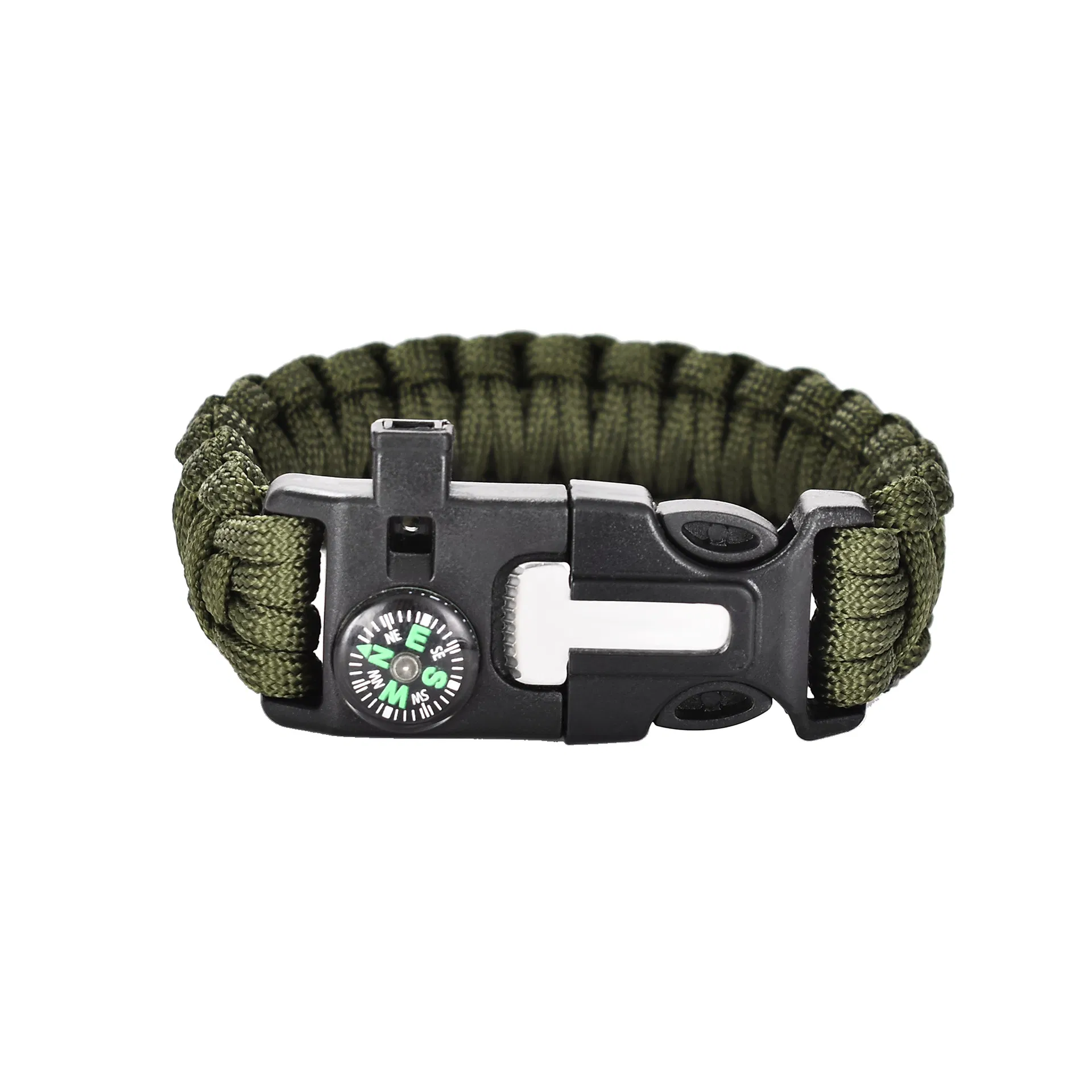 Multifunctional Survival Kit Camping Equipment Compass Paracord Bracelet Outdoor Kit Bag Bracelet Fishing and Wild Environment