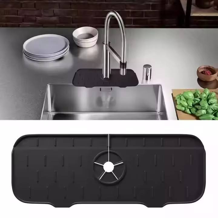 Durable Silicone Pad for Kitchen Sink Faucet Drain Protection