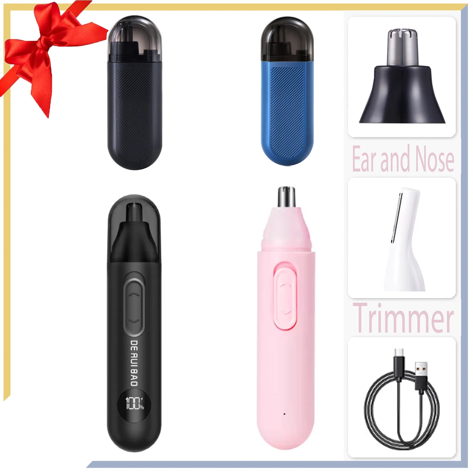 Skin-Safe Women's Facial Hair Remover Nose Hair Trimmer
