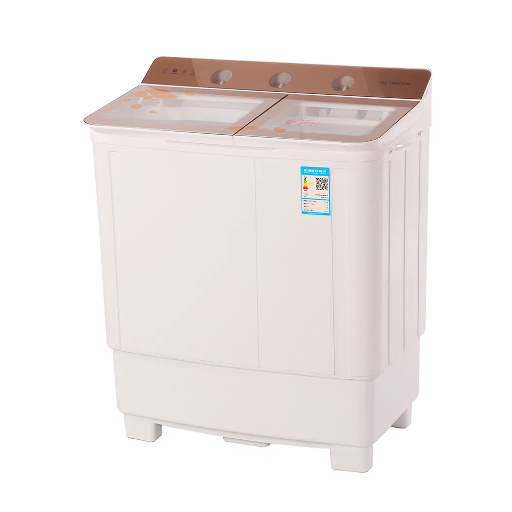 8kg Wholesale Flip Glass Double Bucket Top Mounted Household Semi-Automatic Washing Machine