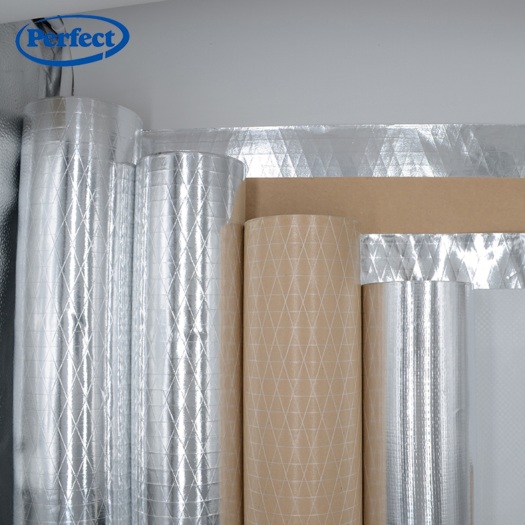 Class 1 Fireproof Double Sided Alu Foil Thermal Foil Duct Wrap Facing