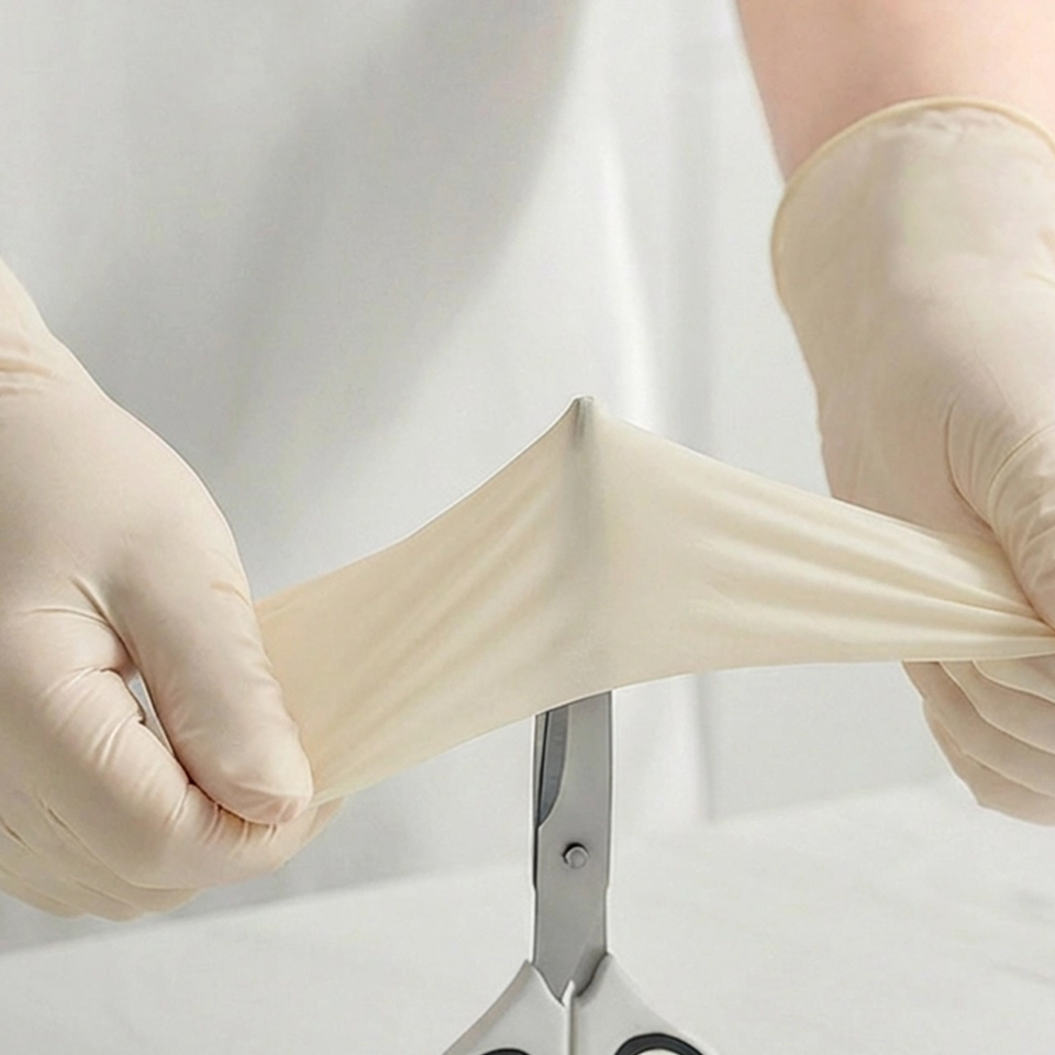 Standard Full-Finger Disposable Medical Grade Latex Gloves