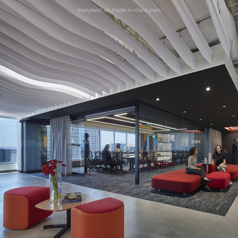 Customized False Decorative Aluminum Curved Baffle Ceiling