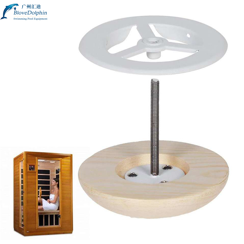 Sauna Room Air Vent Round Wooden Sauna Adjustable Exhaust Air Ventilation Steam Room Accessory