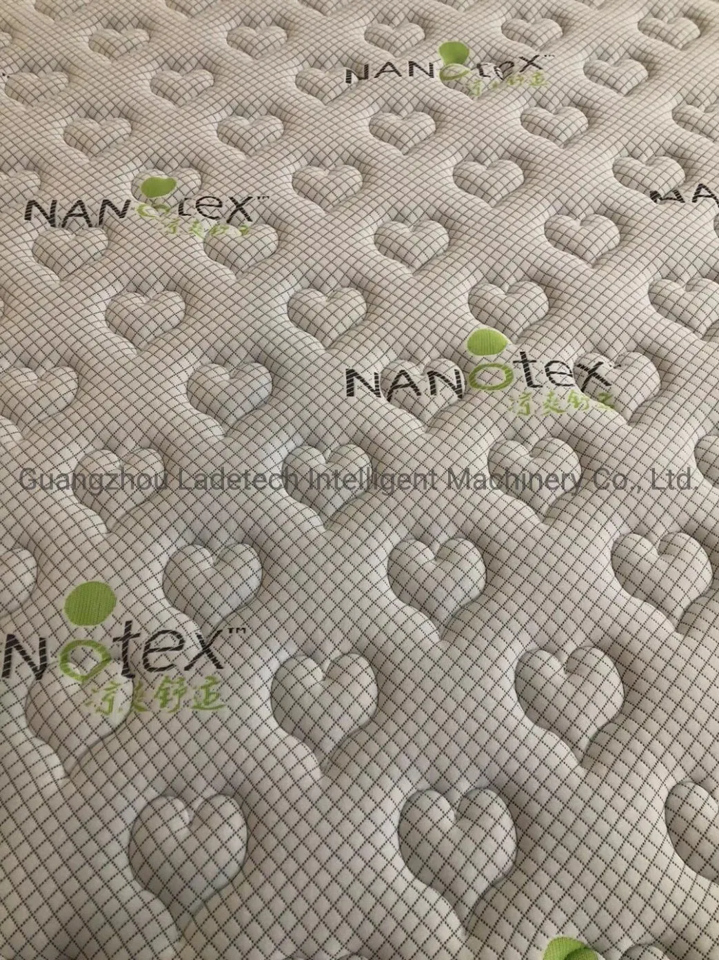 Mattress Knitted Topper Quilted Fabric With Multineedle Or Single Needle Pattern