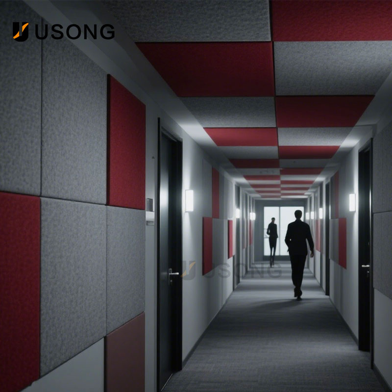 Custom Polyester Fiber Felt Fabric Wall Panels with Graphic Design Support