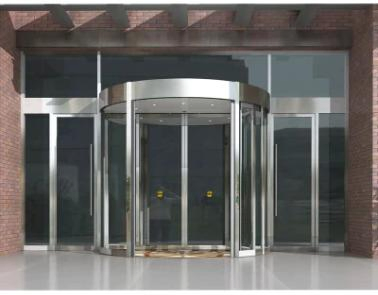 2 3 4 Wings Crystal Automatic Revolving Door Crystal Manual Rotating Full Glass Doors with Factory Price