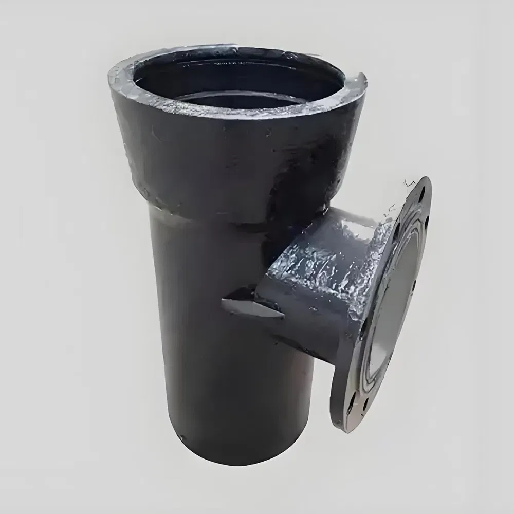 Pressure Resistant Double Disc Single Bearing Tee Ductile Iron Pipe Fittings
