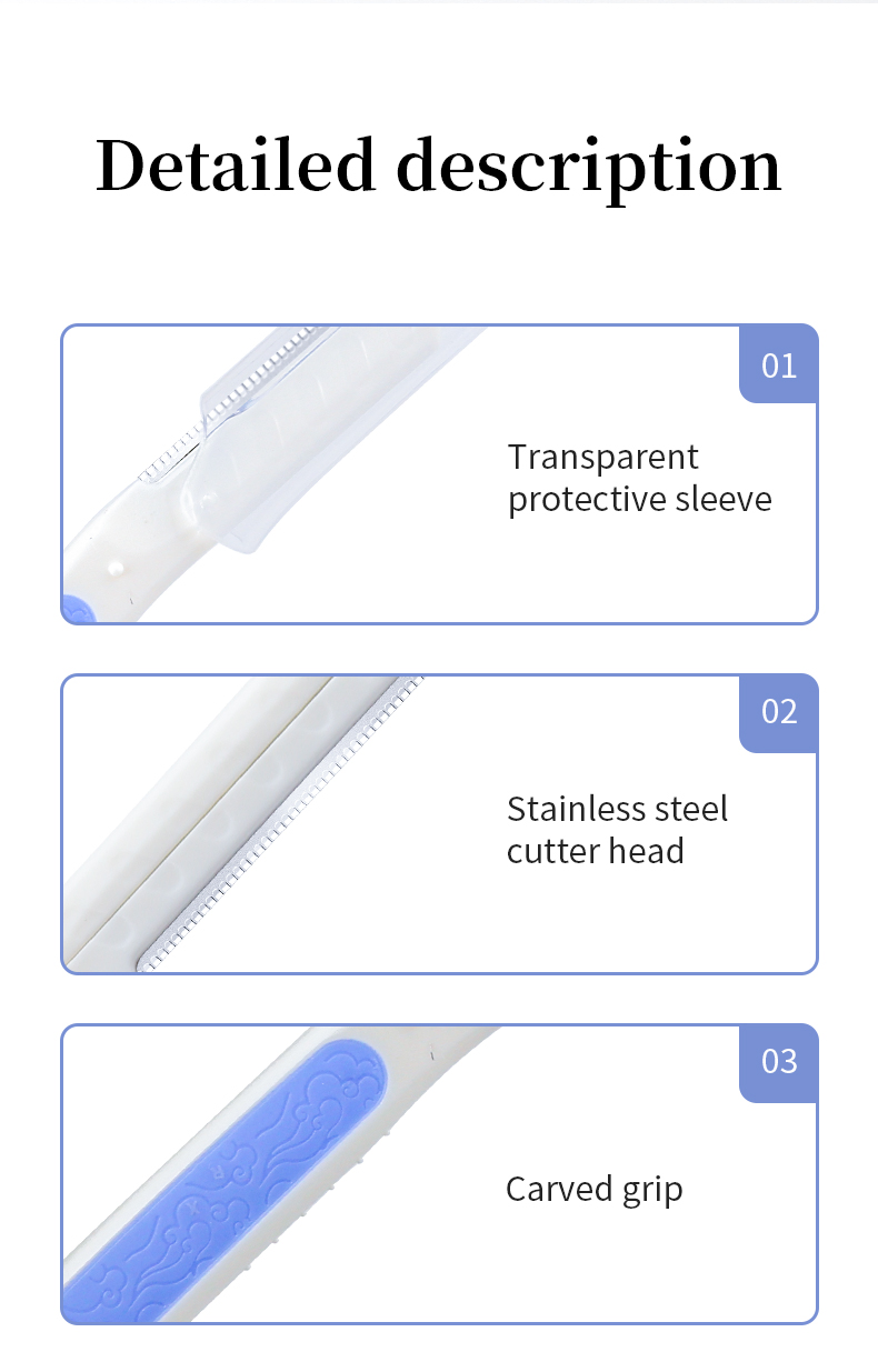Luxurious Silky Facial Hair Removal Razors for Women