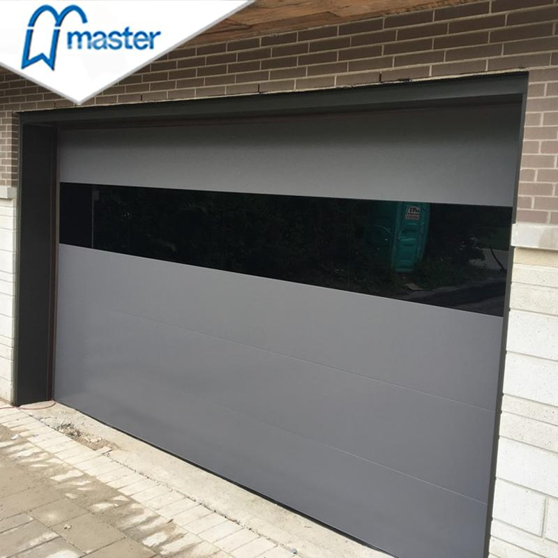 Frameless Glass Aluminum Garage Door with Insulation