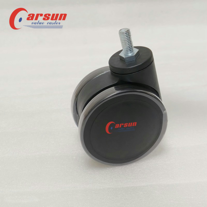 Special 4 Inch Black Swivel Nylon Stem Casters for Hospital Laboratory Equipment and Instruments OEM Supported