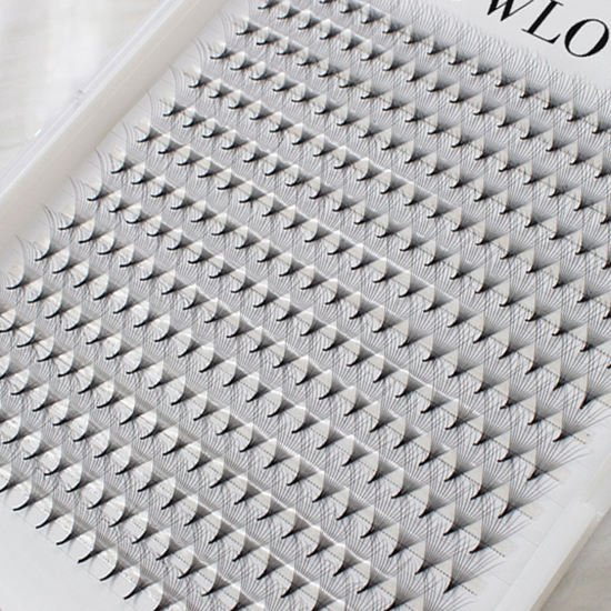 8d 10d 20d Pre Made Lash Fans Trays Long Short Stem Eyelashes