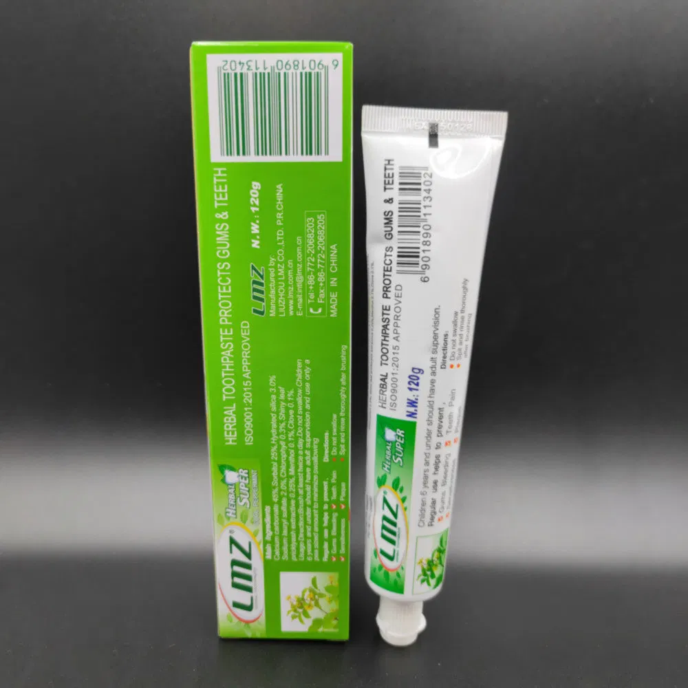 Comfortable Gum Care Mint Herbal Chemical-Free Toothpaste for Dental Health