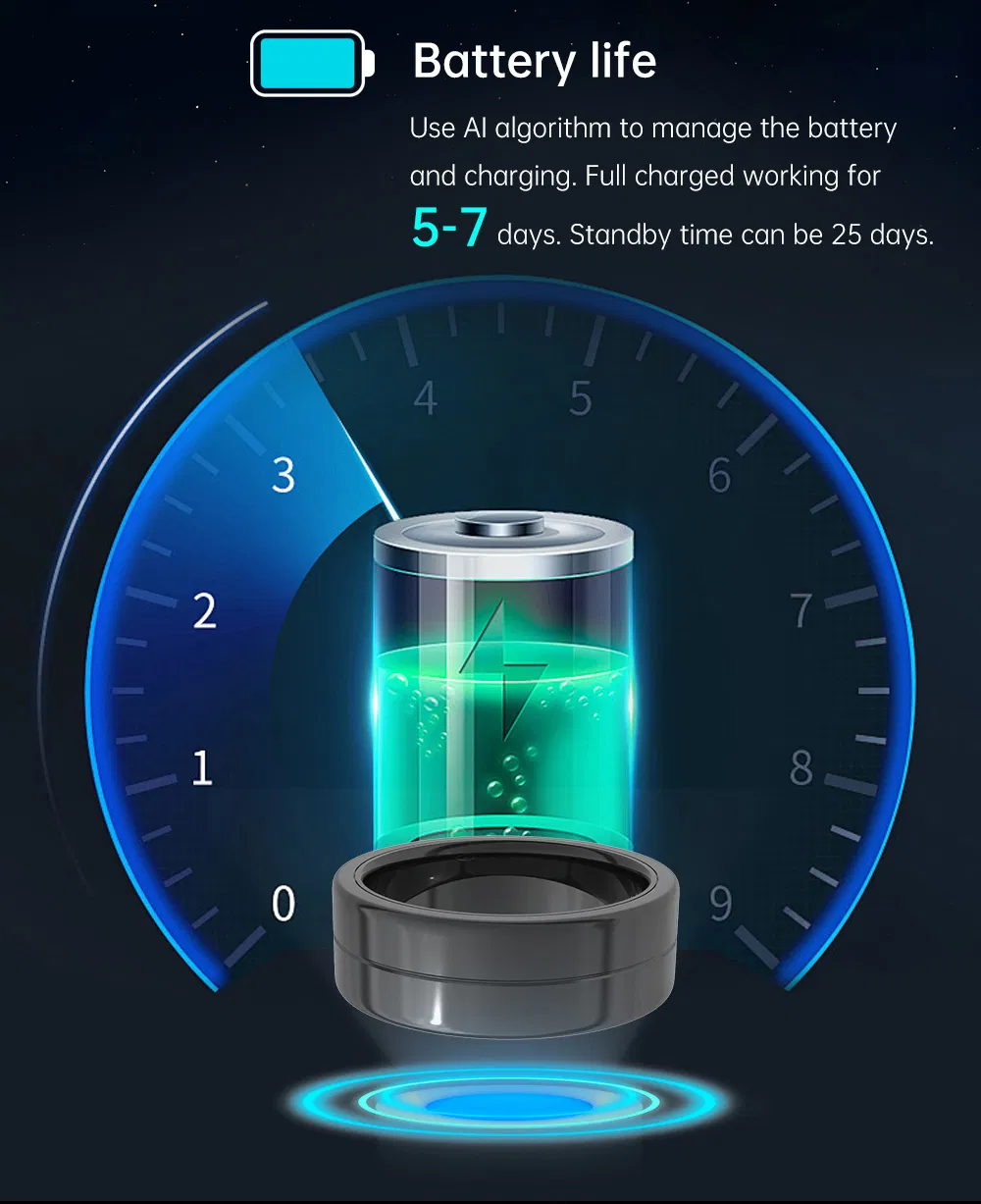 Умное кольцо для фитнеса TM12 с отслеживанием сна и SpO2