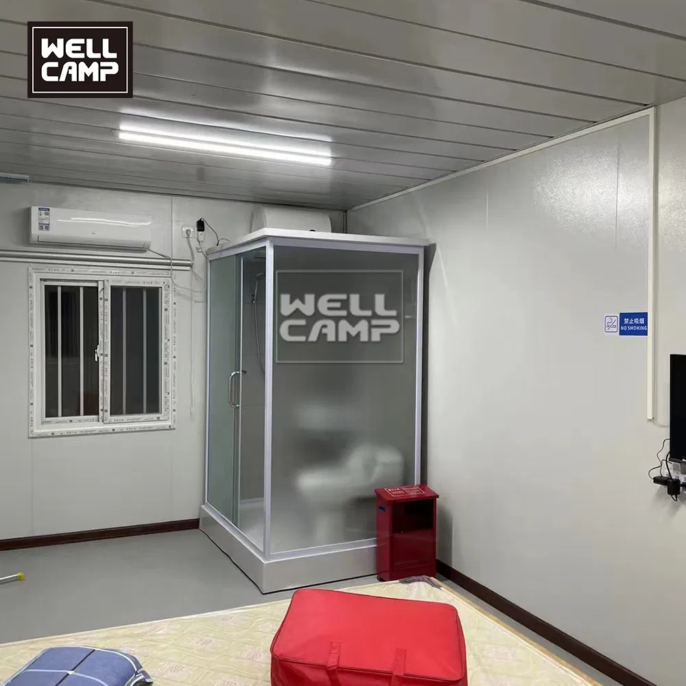 Fashion Completed Roof 20FT Prefabricated Steel House Glass Wall Container Office Building