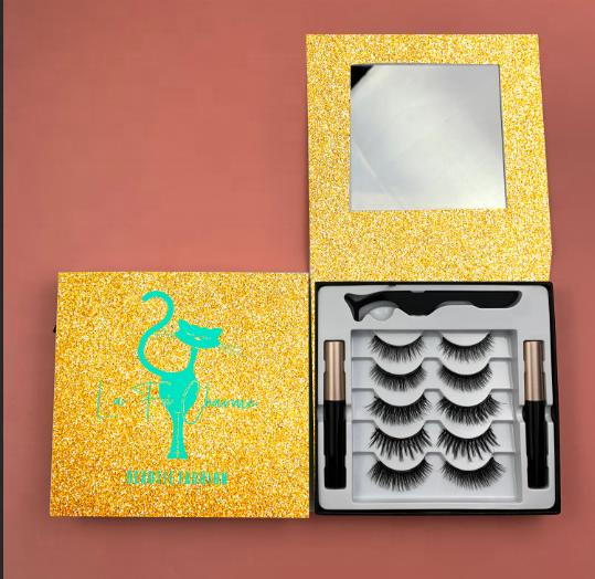 Best Quality Magnetic Eyeliner Eyelash Vendor Customized Boxes Magnetic Eyelashes Lashes